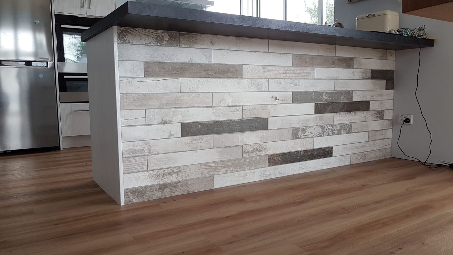 Tiling on kitchen counter
