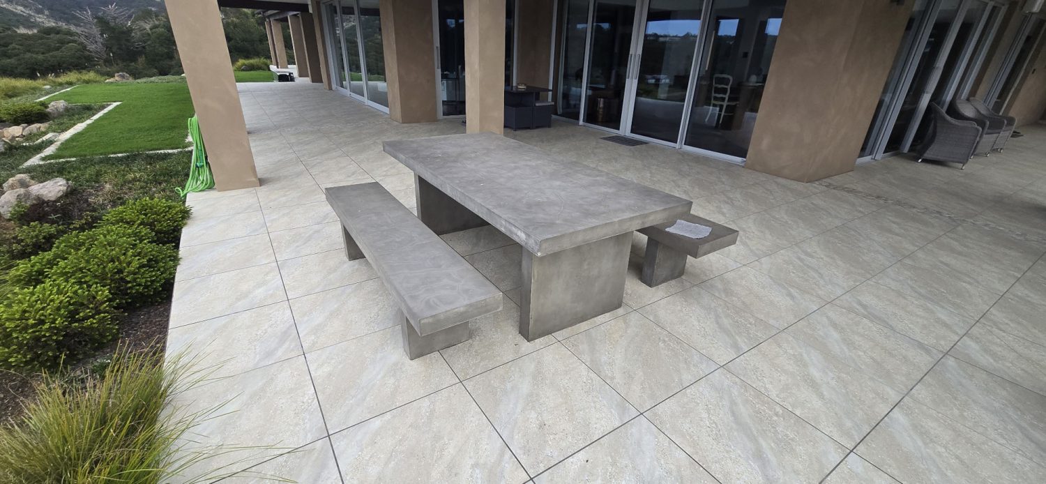 Tiling in Patio Area