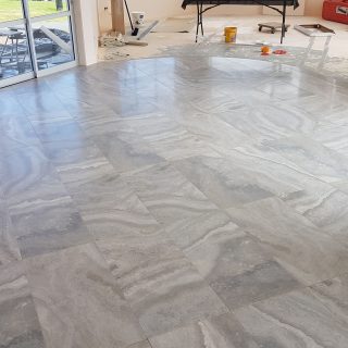 Tiled floor